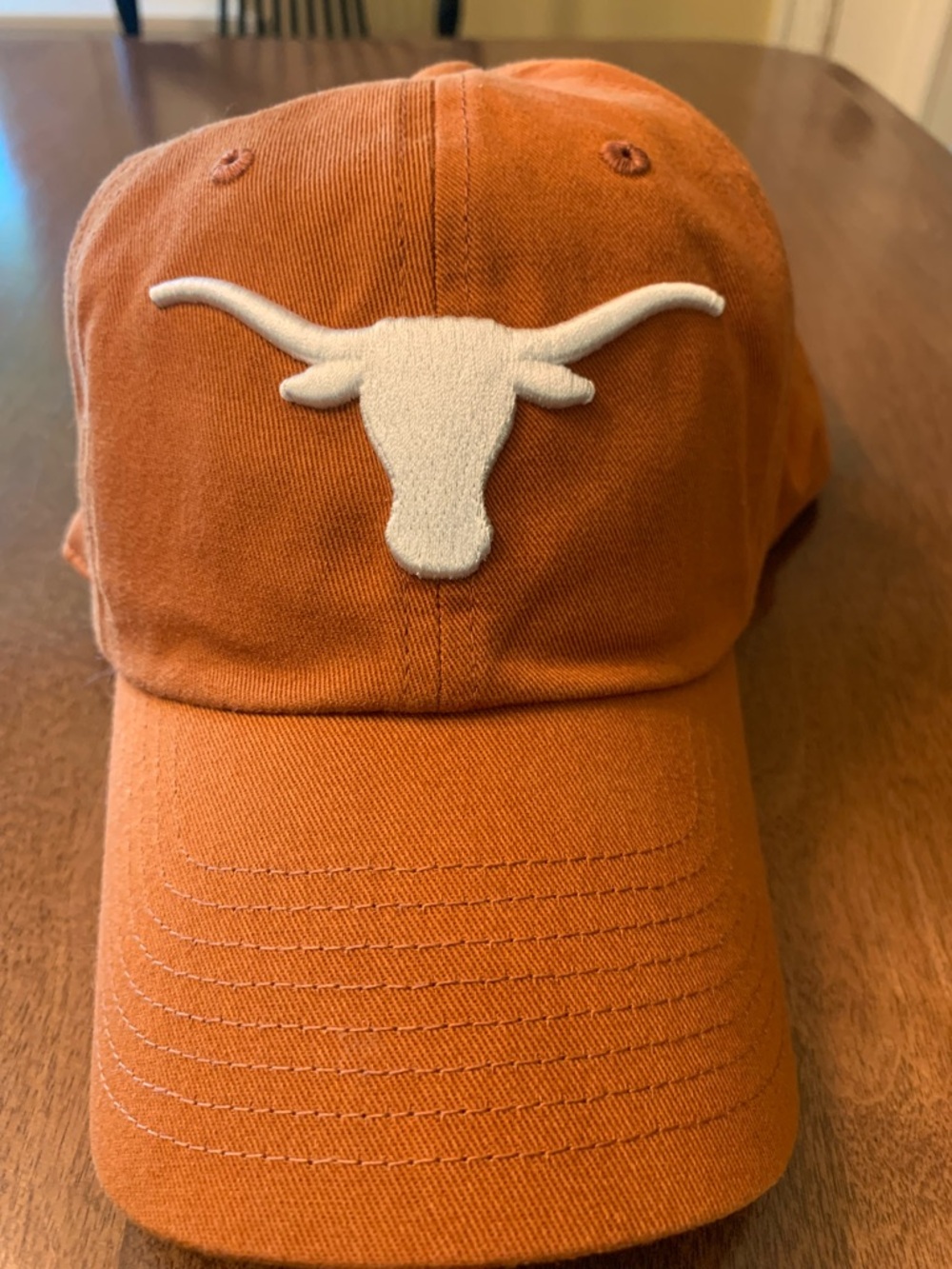 University of Texas Longhorns Orange Cotton Cap with White Logo